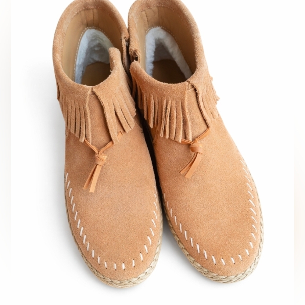Ugg Kennadi Ankle Moccasin Bootie Chestnut, Size 7.5